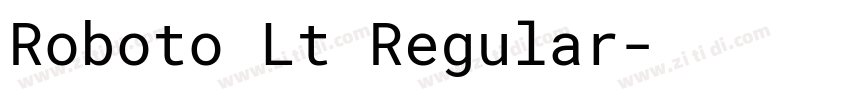 Roboto Lt Regular字体转换
